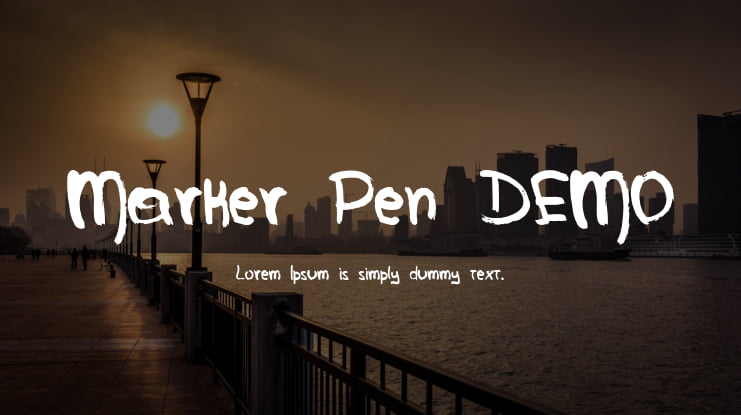 Marker Pen DEMO Font