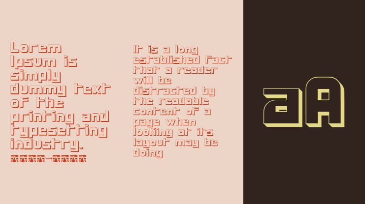 Rainbow Brick DEMO Font