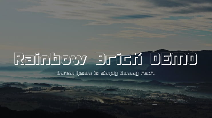 Rainbow Brick DEMO Font