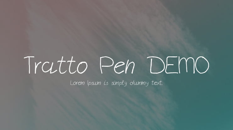 Tratto Pen DEMO Font