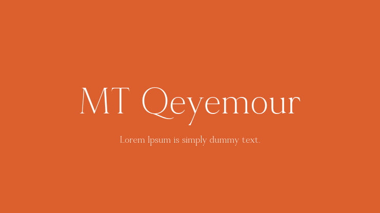 MT Qeyemour Font