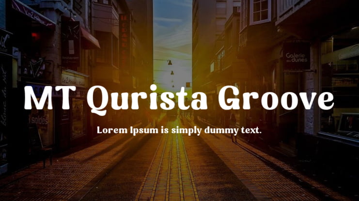 MT Qurista Groove Font