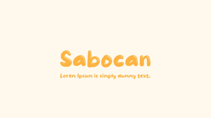 Sabocan Font