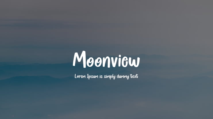 Moonview Font