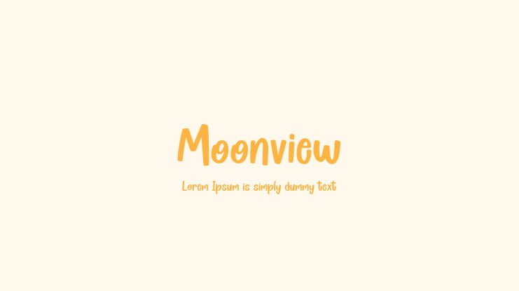 Moonview Font