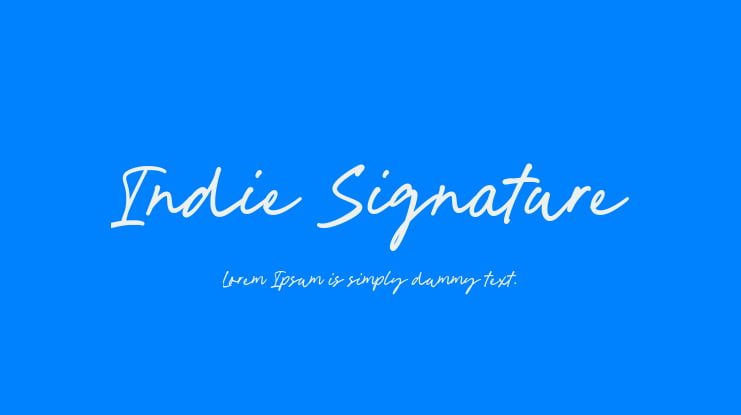 Indie Signature Font