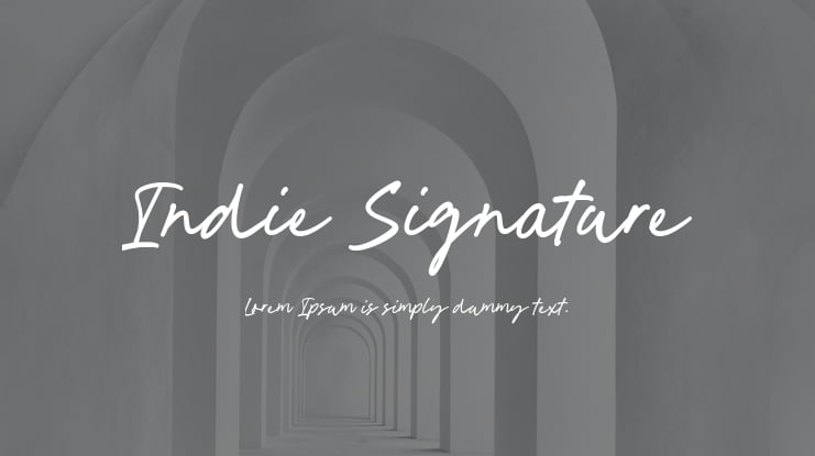 Indie Signature Font