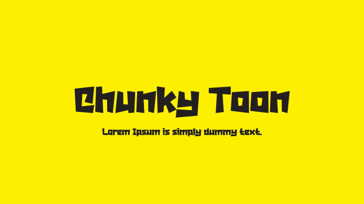 Chunky Toon Font