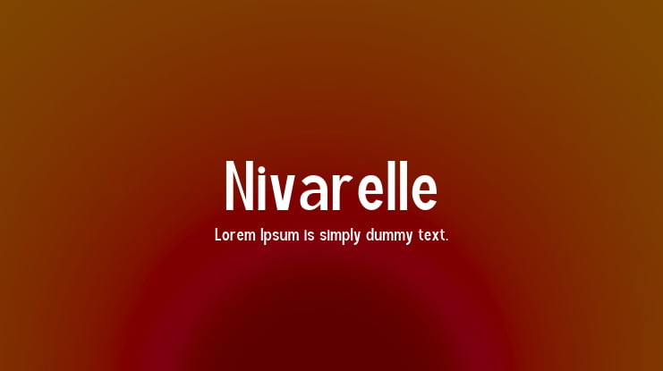 Nivarelle Font