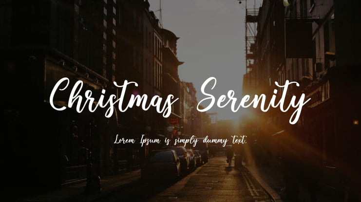 Christmas Serenity Font