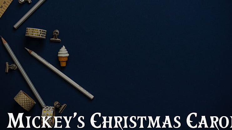 Mickey's Christmas Carol Font