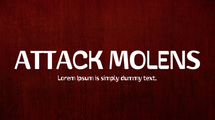 ATTACK MOLENS Font