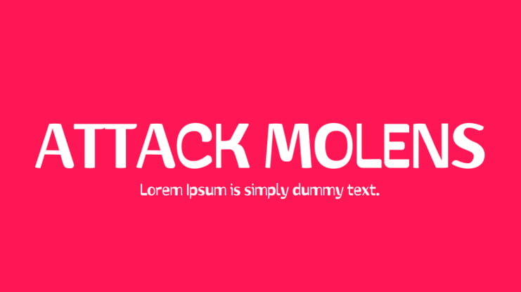 ATTACK MOLENS Font