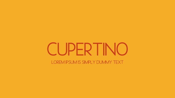 Cupertino Font Family