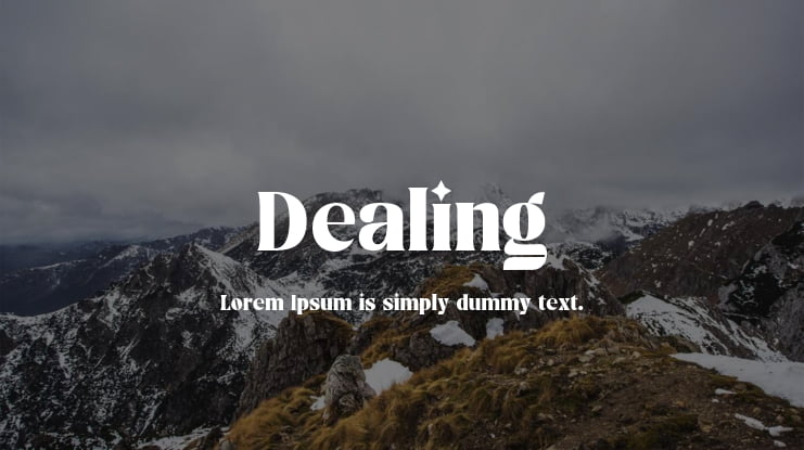 Dealing Font