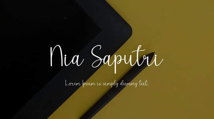 Nia Saputri Font