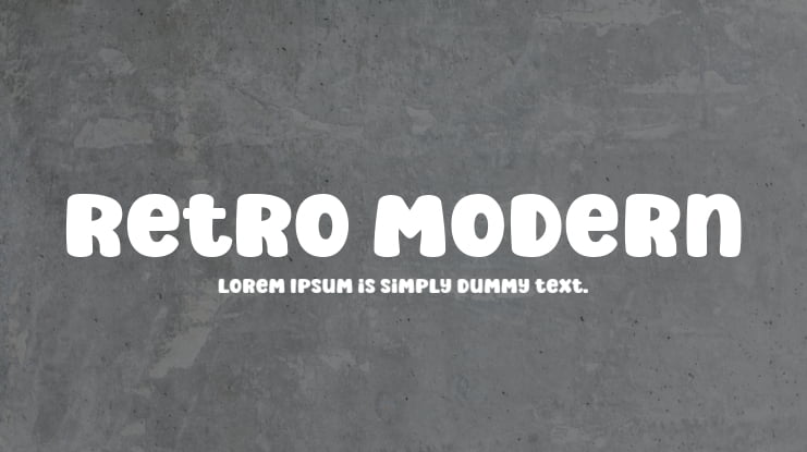 Retro Modern Font