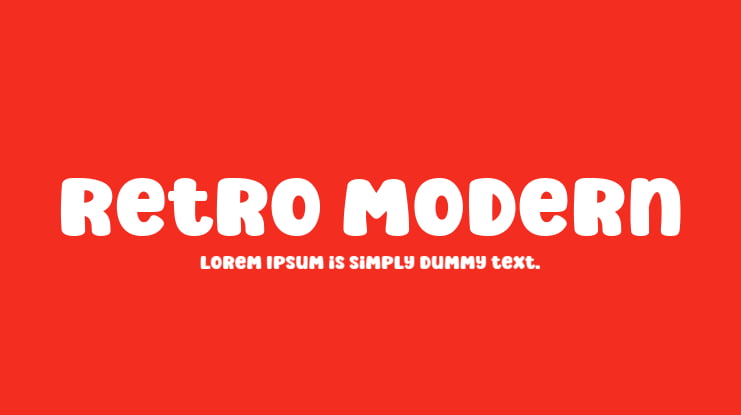 Retro Modern Font