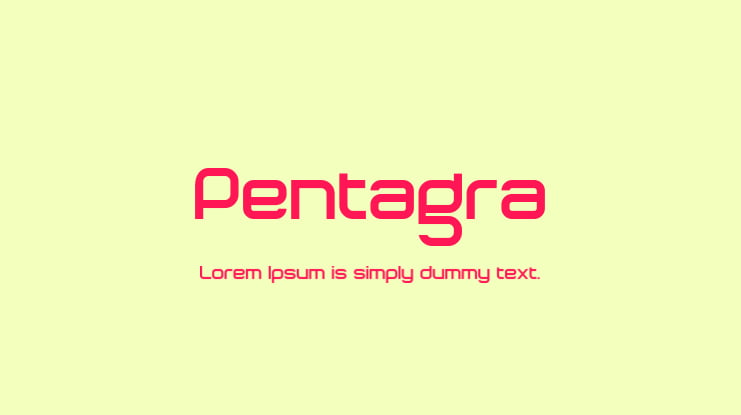 Pentagra Font