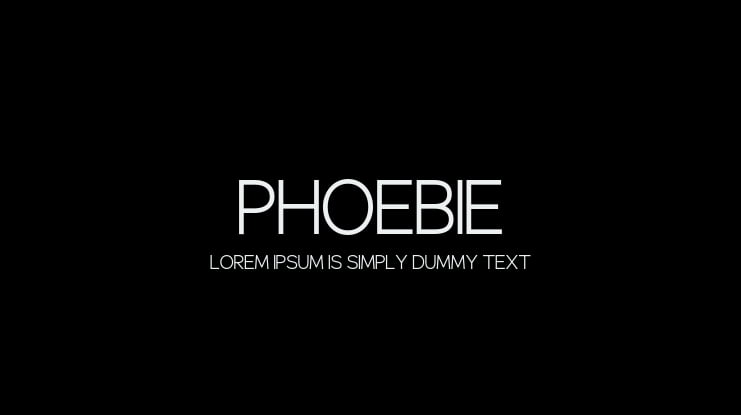 Phoebie Font Family