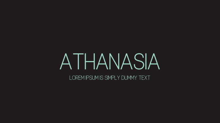 Athanasia Font Family