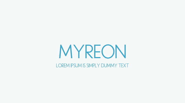 Myreon Font Family