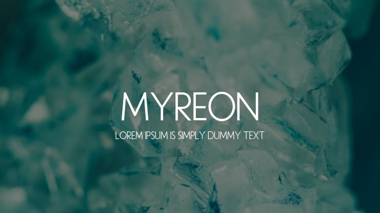 Myreon Font Family