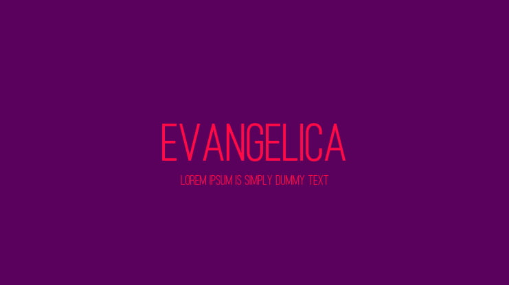 Evangelica Font Family