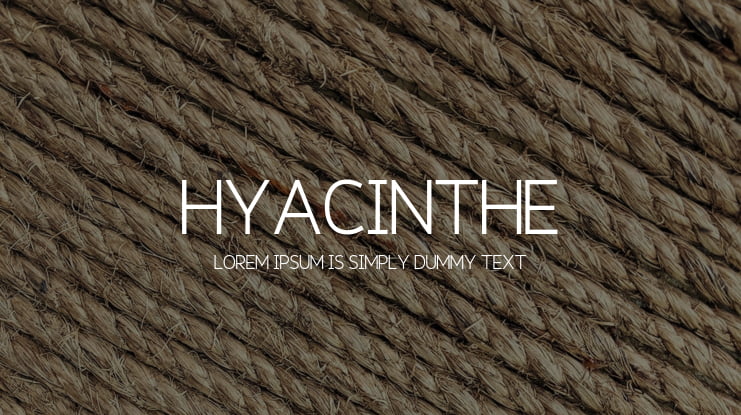 Hyacinthe Font Family