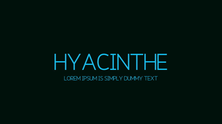 Hyacinthe Font Family