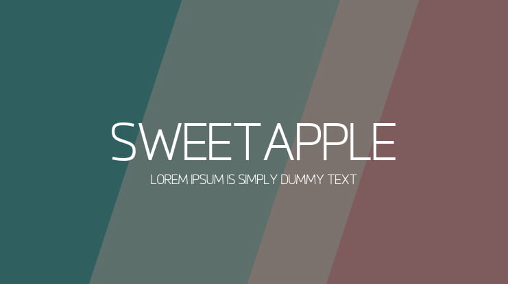 Sweetapple Font Family