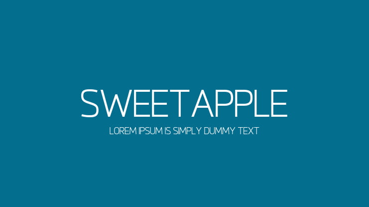 Sweetapple Font Family