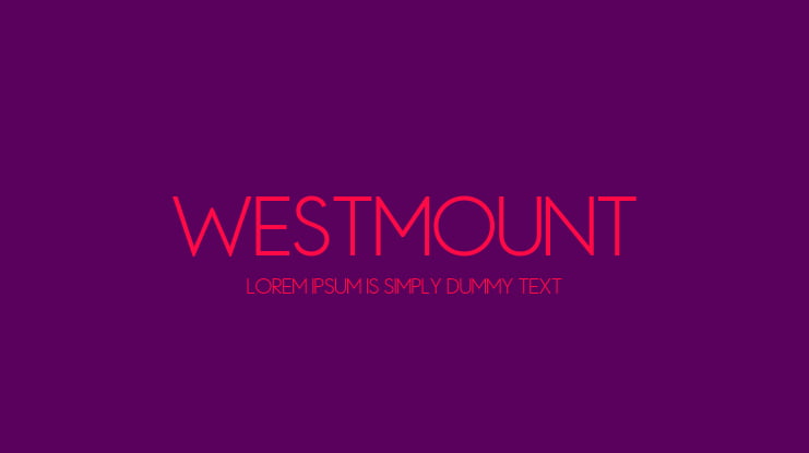 Westmount Font Family