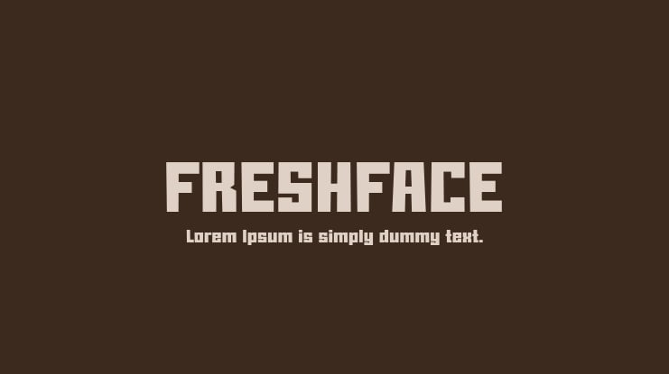 FRESHFACE Font