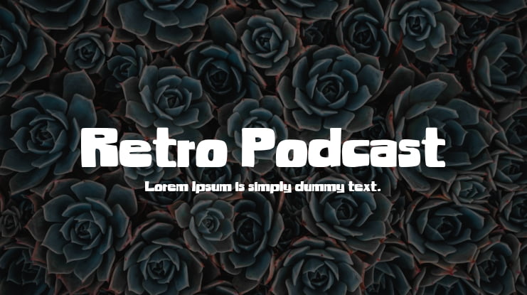 Retro Podcast Font