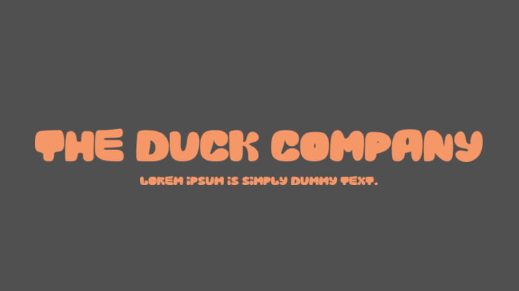 The Duck Company Font