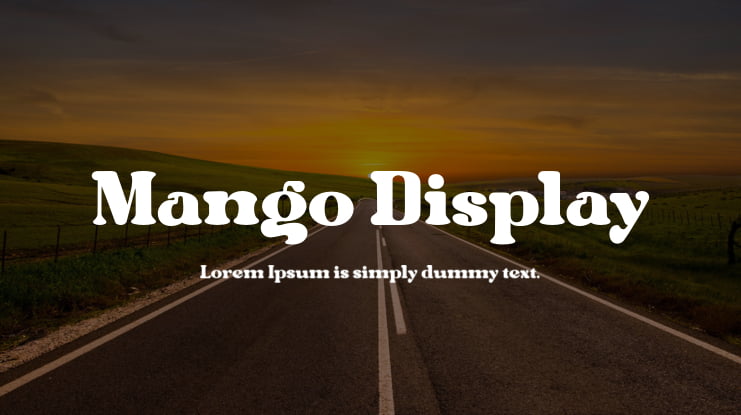 Mango Display Font