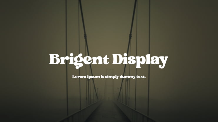 Brigent Display Font