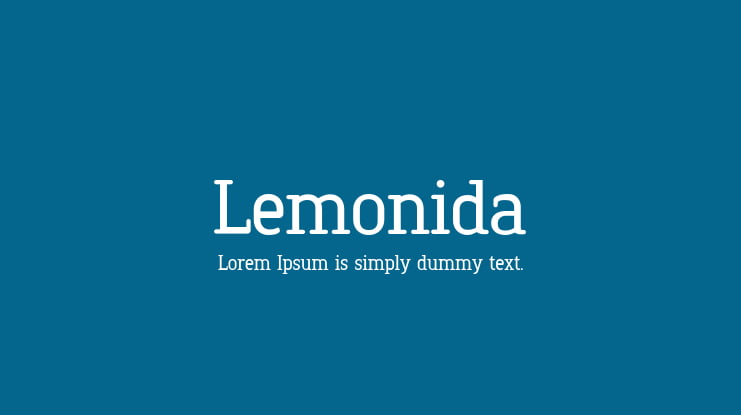 Lemonida Font