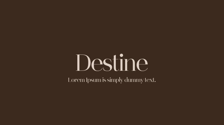 Destine Font