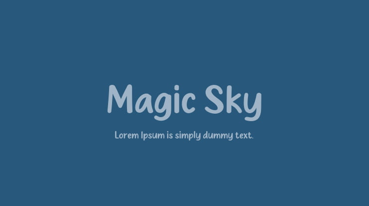 Magic Sky Font