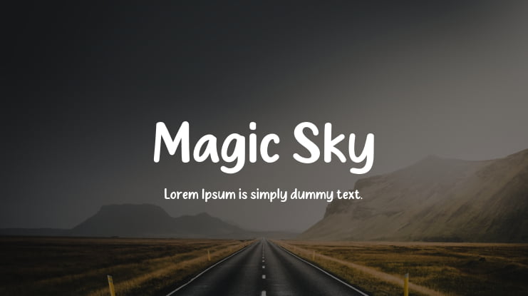 Magic Sky Font