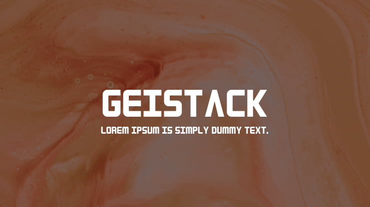 Geistack Font Family