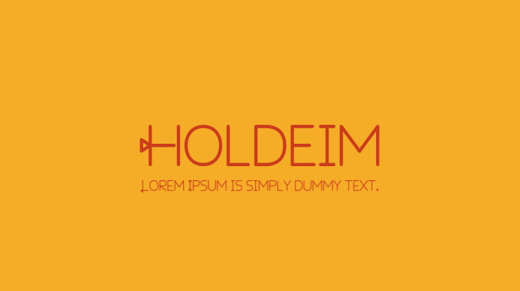 Holdeim Font