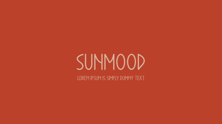 Sunmood Font