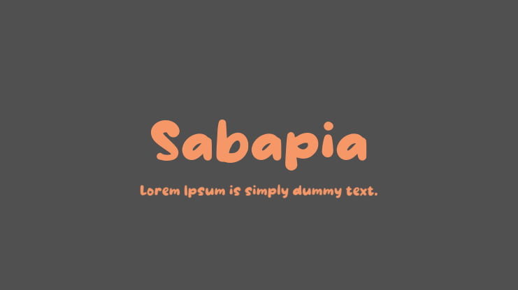 Sabapia Font