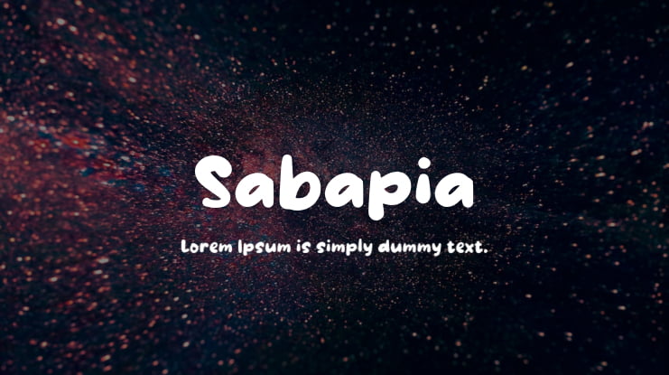 Sabapia Font