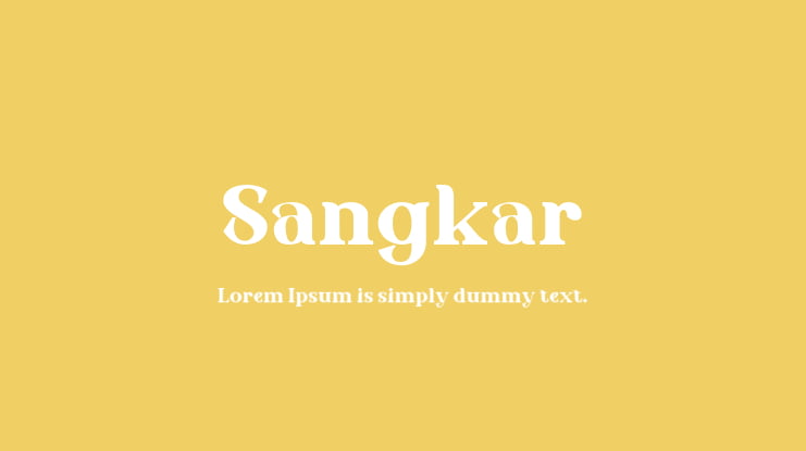 Sangkar Font