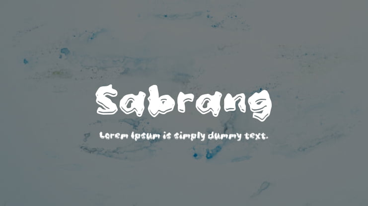 Sabrang Font