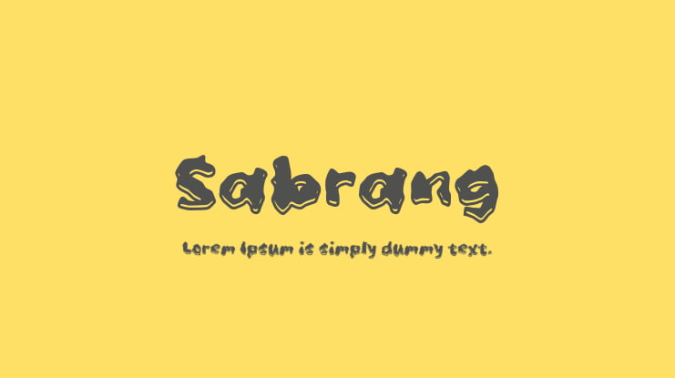 Sabrang Font